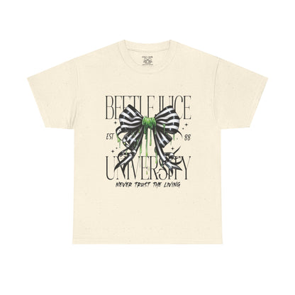 Beetlejuice University Tee, Fun Graphic