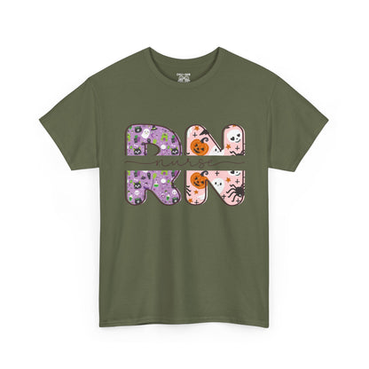 Playful RN Graphic Tee, Unisex Cotton Shirt, Fun Nurse Gift, Casual Wear, Nursing Student Apparel, Halloween Vibe