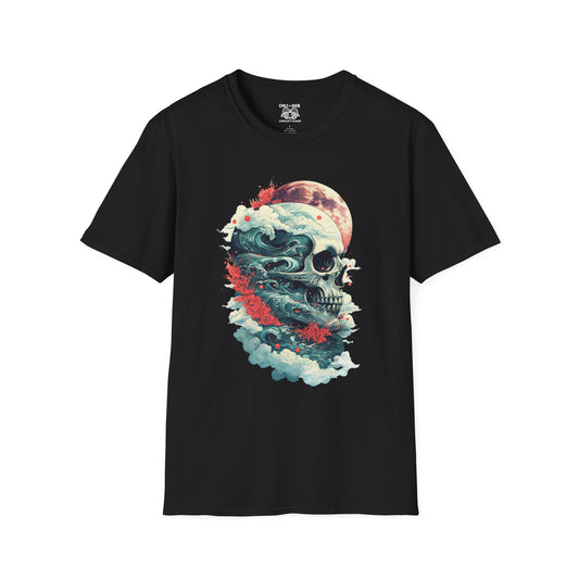 Gothic Skull Graphic T-Shirt, Casual Tee, Unisex Apparel, Streetwear, Halloween Clothing, Unique Gift