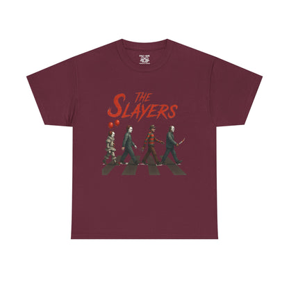 The Slayers Unisex Heavy Cotton Tee - Retro Band Style, Perfect for Music Lovers, Gifts, Concerts, and Casual Wear