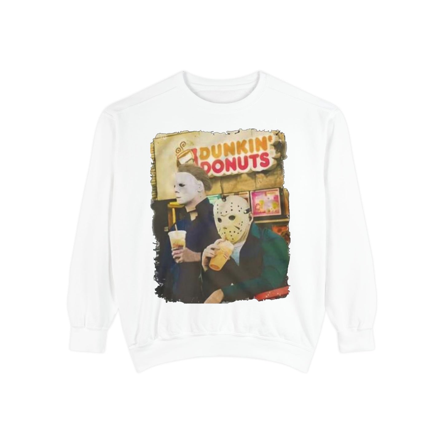 Funny Sweatshirt with Horror Movie Theme, Unisex Garment-Dyed Top, Perfect for Halloween, Gift for Movie Lovers, Cozy Casual Wear, [...]