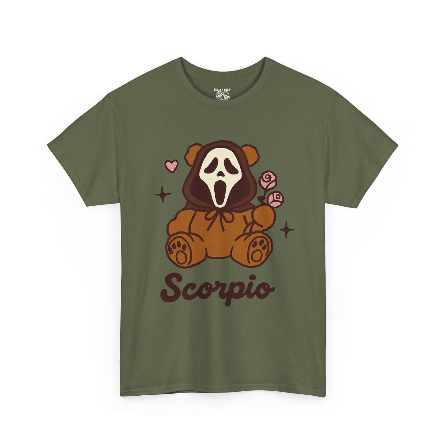 Scorpio Ghost Bear T-Shirt | Unisex Heavy Cotton Tee, Cute Gift for Scorpio, Halloween Shirt, Casual Wear, Graphic Tee, Unique [...]