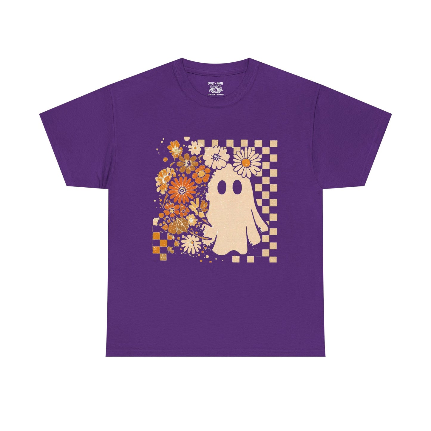 Vintage Ghost Flower Tee, Casual Tee, Unisex T-Shirt, Graphic Tee, Vintage Style Shirt, Unique Gift Idea