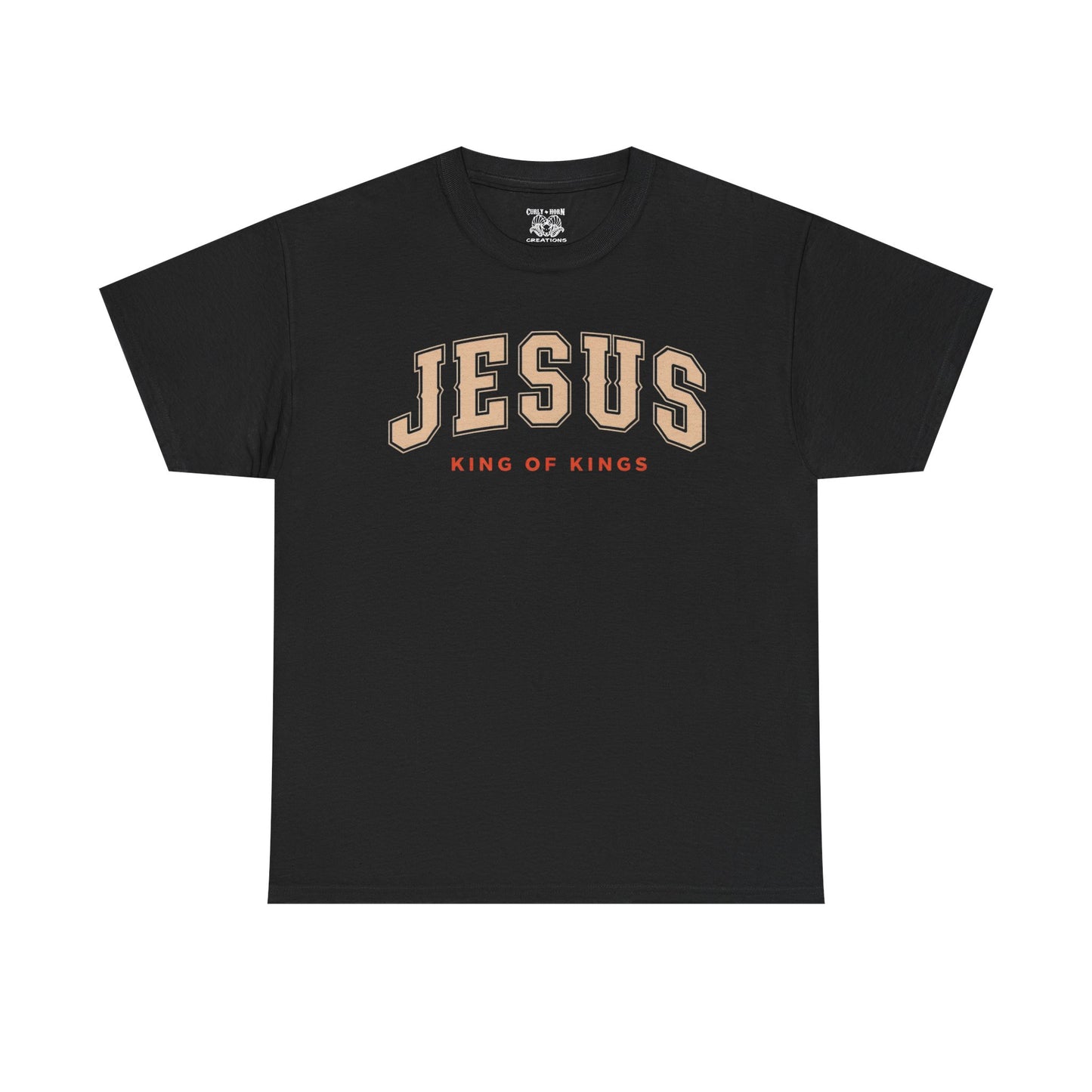 Jesus King of Kings Tee, Christian Apparel, Religious Gift, Faith-Based Shirt, Unisex Cotton Tee, Inspirational Fashion