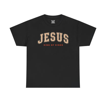 Jesus King of Kings Tee, Christian Apparel, Religious Gift, Faith-Based Shirt, Unisex Cotton Tee, Inspirational Fashion