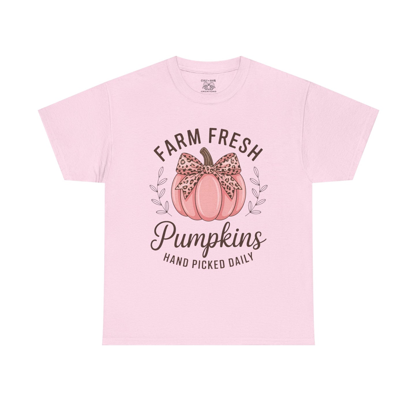 Farm Fresh Pumpkins Unisex T-Shirt, Fall Apparel, Pumpkin Spice Shirt, Autumn Tee, Halloween Gift, Cozy Fall Clothing