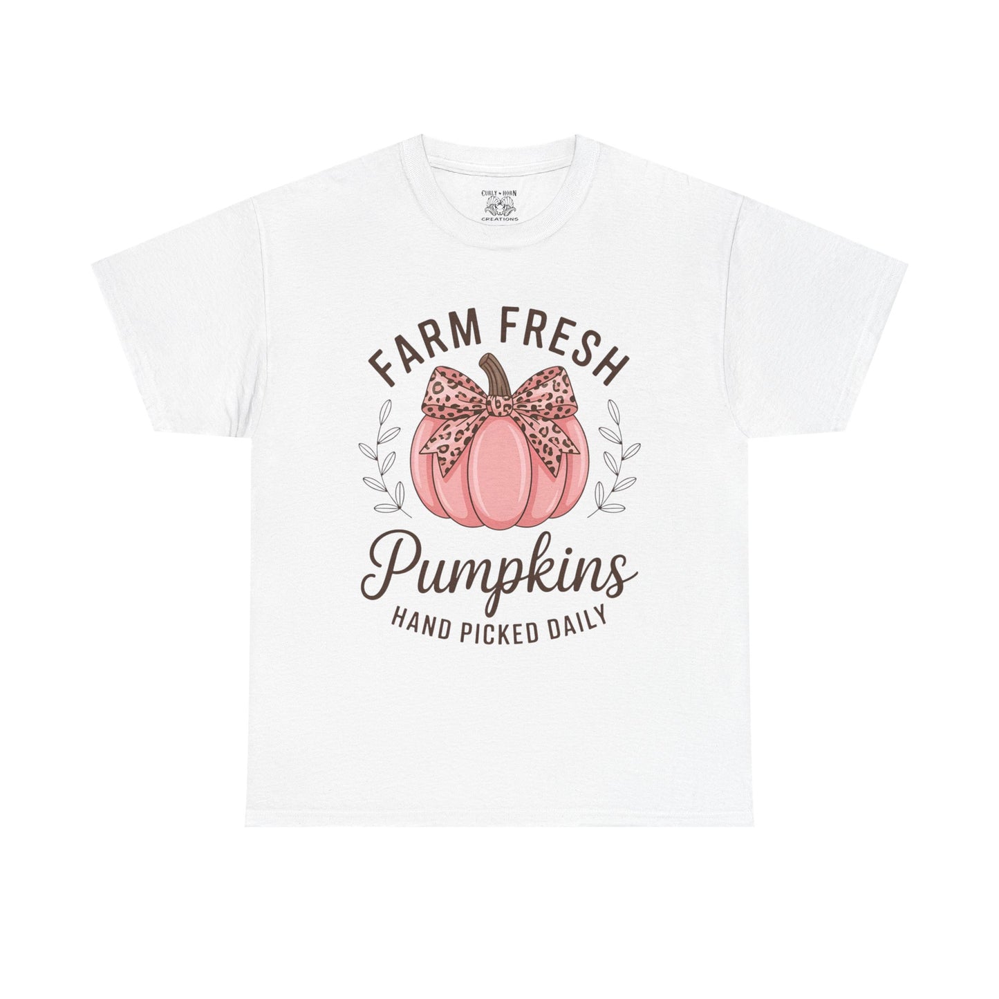Farm Fresh Pumpkins Unisex T-Shirt, Fall Apparel, Pumpkin Spice Shirt, Autumn Tee, Halloween Gift, Cozy Fall Clothing