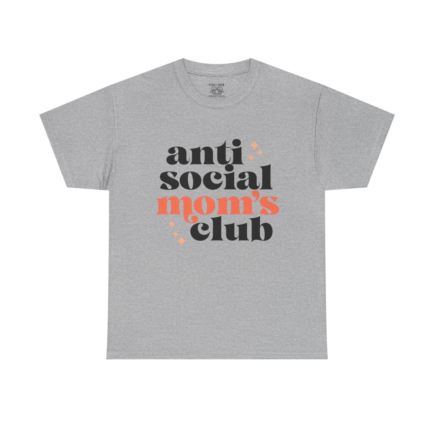 Anti-Social Moms Club Tee - Trendy Unisex Heavy Cotton Shirt for Moms, Perfect Gift for Mother's Day, Casual Wear, Funny Mom Shirt, [...]