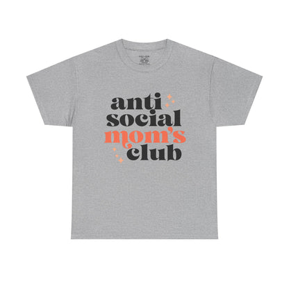 Anti-Social Moms Club Tee - Trendy Unisex Heavy Cotton Shirt for Moms, Perfect Gift for Mother's Day, Casual Wear, Funny Mom Shirt, [...]