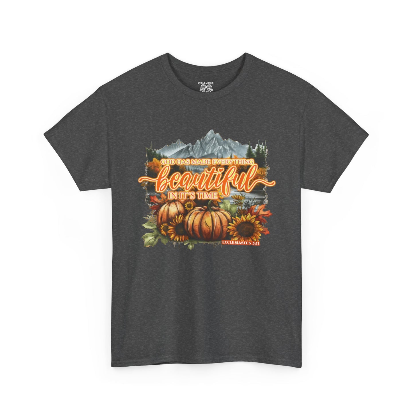 'Fall is Beautiful' Graphic T-Shirt, Autumn Apparel, Faith Based