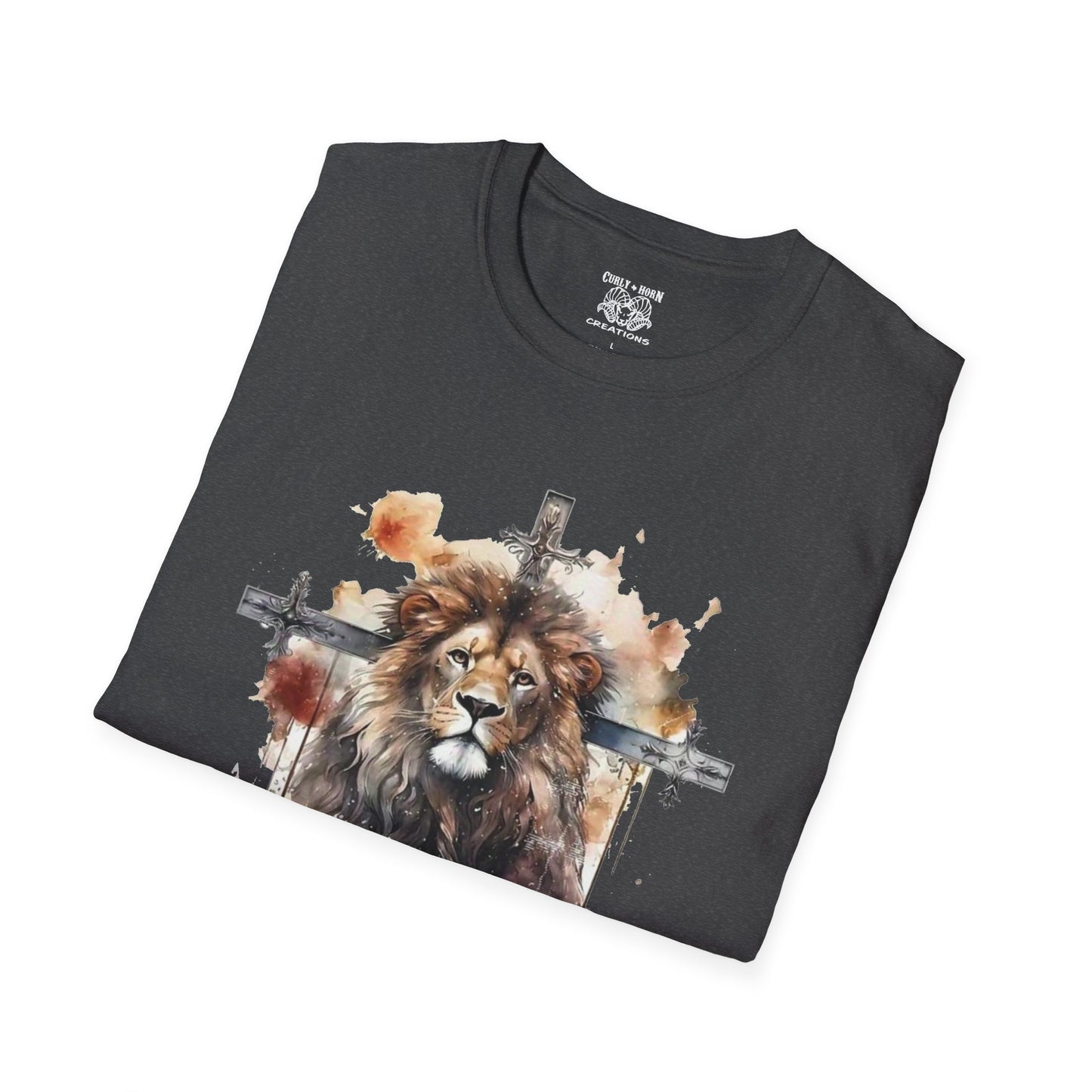 Faith-Inspired Lion Graphic Tee for Men and Women, Christian Apparel, Inspirational Fashion, Gift for Believers, Church Events