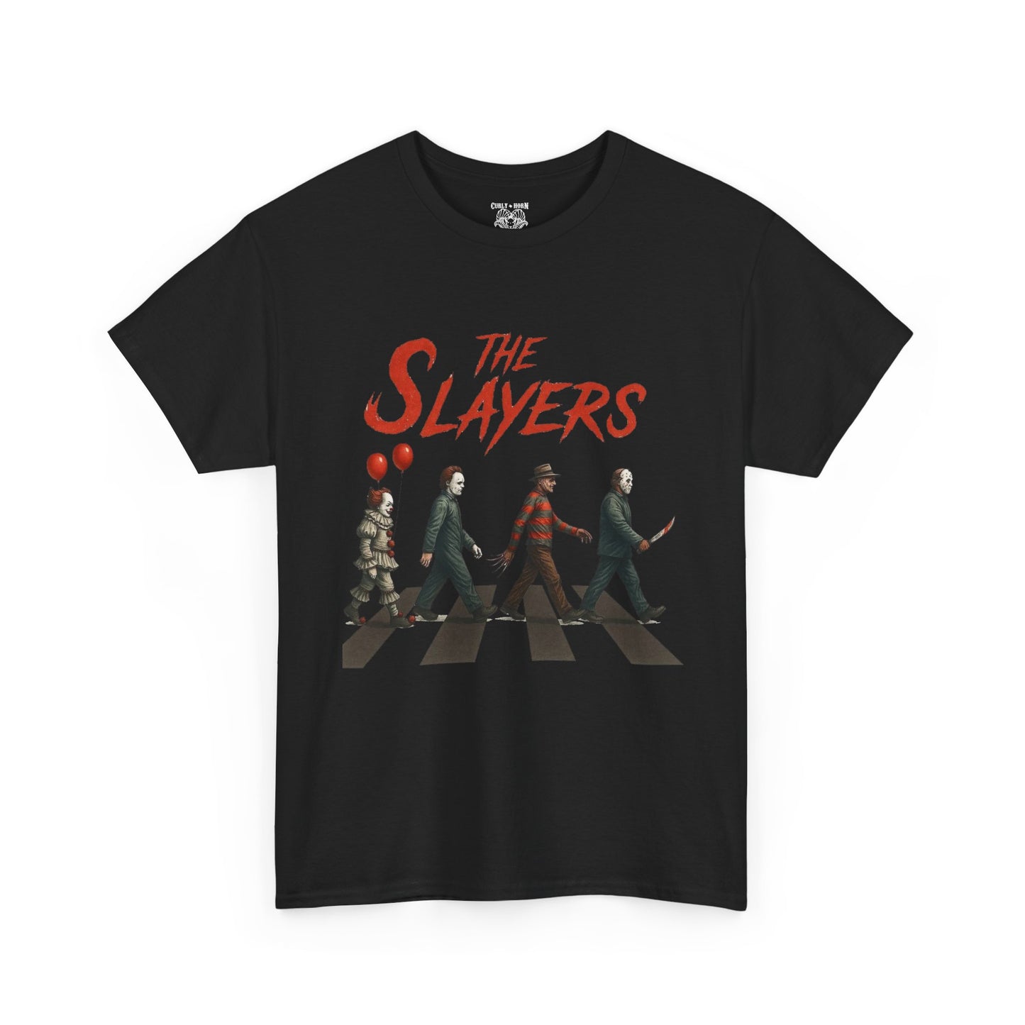 The Slayers Unisex Heavy Cotton Tee - Retro Band Style, Perfect for Music Lovers, Gifts, Concerts, and Casual Wear