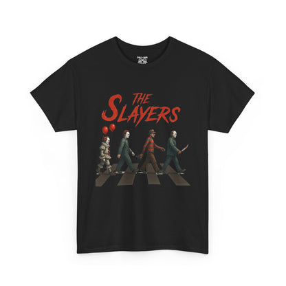 The Slayers Unisex Heavy Cotton Tee - Retro Band Style, Perfect for Music Lovers, Gifts, Concerts, and Casual Wear