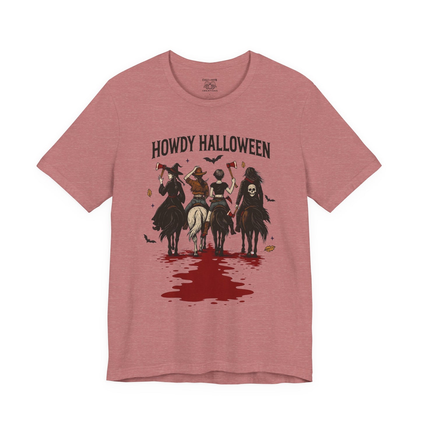 Howdy Halloween Unisex Tee, Spooky Graphic T-Shirt, Fall Festival Shirt, Halloween Costume Top, Casual Fall Wear