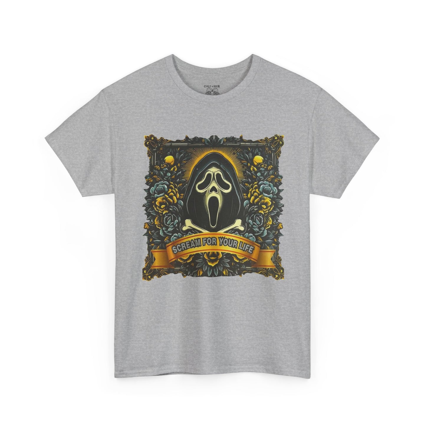 Spooky Graphic Tee, Halloween T-Shirt, Horror Fan Apparel, Unisex Cotton Shirt, Ghost-Inspired Design, Casual Outfit