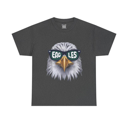 Eagle Sunglasses Tee, Unisex Cotton T-Shirt for Eagle Fans, Perfect for Sports Events, Casual Wear, Gift, Outdoor Adventures