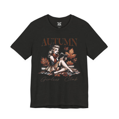 Autumn Girls Club Tee, Cozy Fall Fashion, Graphic T-Shirt