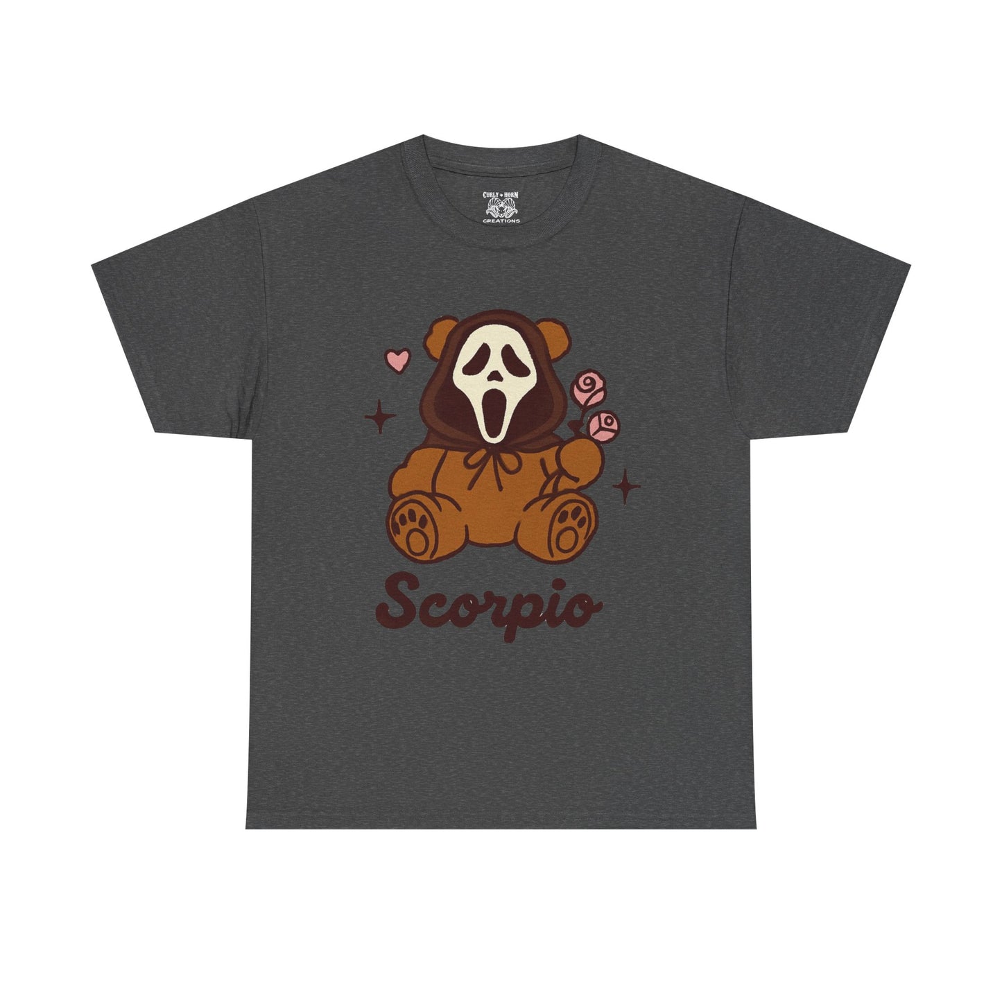 Scorpio Ghost Bear T-Shirt | Unisex Heavy Cotton Tee, Cute Gift for Scorpio, Halloween Shirt, Casual Wear, Graphic Tee, Unique [...]