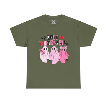 Mean Ghouls Unisex Heavy Cotton Tee, Halloween Shirt, Spooky Ghost Tee, Cute Ghost T-Shirt, Casual Fall Outfit, Fun Halloween Apparel