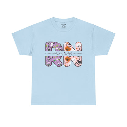 Playful RN Graphic Tee, Unisex Cotton Shirt, Fun Nurse Gift, Casual Wear, Nursing Student Apparel, Halloween Vibe