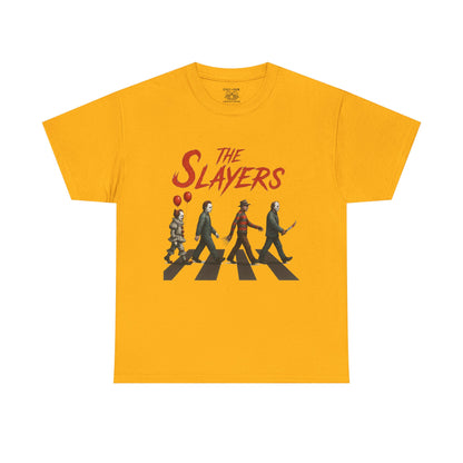 The Slayers Unisex Heavy Cotton Tee - Retro Band Style, Perfect for Music Lovers, Gifts, Concerts, and Casual Wear