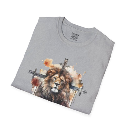 Faith-Inspired Lion Graphic Tee for Men and Women, Christian Apparel, Inspirational Fashion, Gift for Believers, Church Events