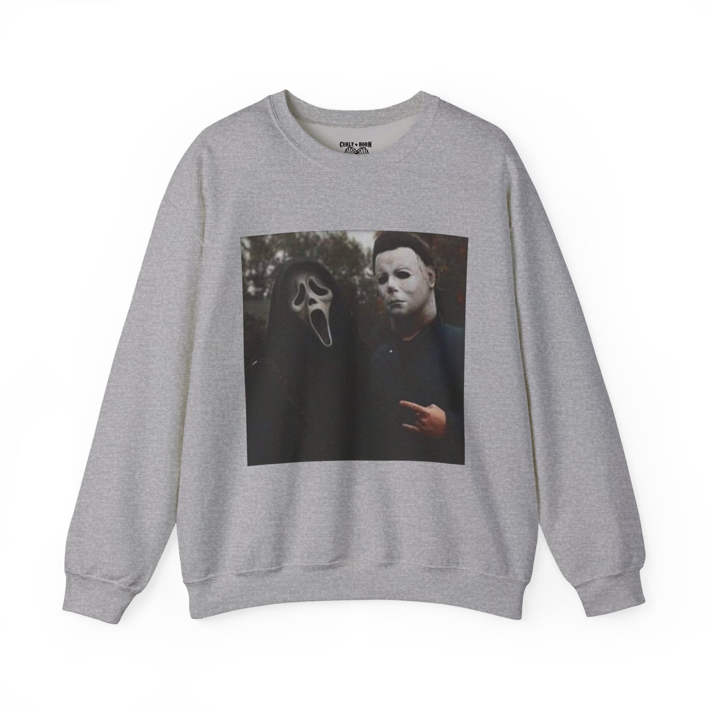 Spooky Horror Movie Sweatshirt, Cozy Fall Apparel, Unisex Crewneck, Halloween Clothing, Movie Night, Scary Vibes, Gift for Horror Fans
