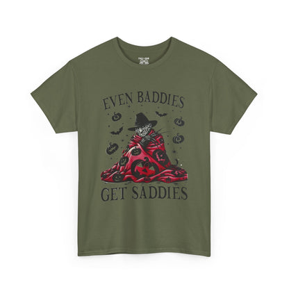 Spooky Halloween Tee, Fall Festival Shirt, Unisex Cotton T-Shirt, Pumpkin Vibes, Gift for Baddies, Halloween Costume Top