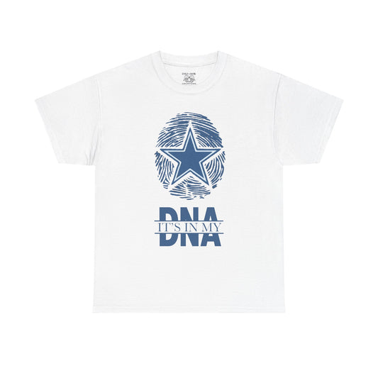 Unisex Heavy Cotton Tee with Star and DNA Design, Casual Tee for Everyday Wear, Great Gift for Birthdays, Holidays, and Celebrations