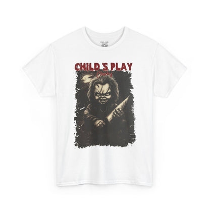 Child's Play Horror Tee, Unisex Cotton T-Shirt, Retro Movie Tee, Chucky Lover Gift, Halloween Costume Shirt, Horror Fan Apparel