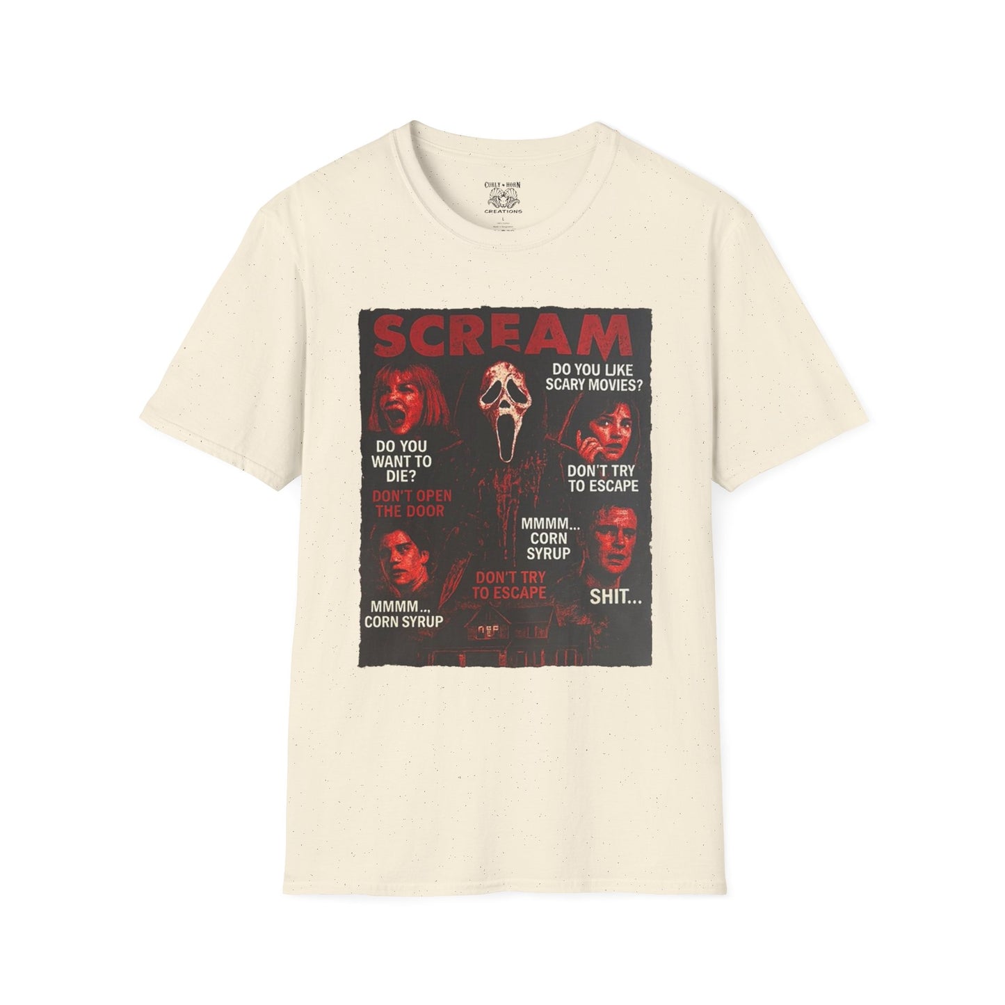 Scream Movie T-Shirt, Horror Tees for Movie Lovers, Unisex Graphic Tee, Halloween Costumes, Scary Movie Gifts