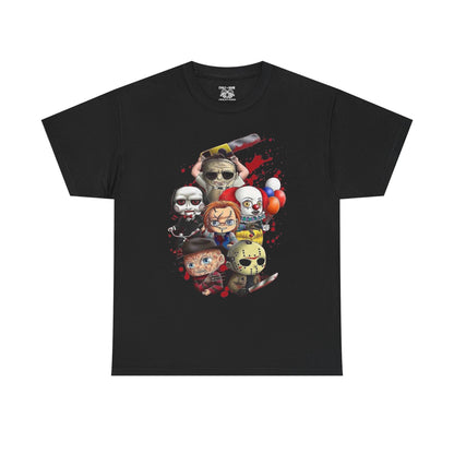 Horror Movie Character Tee, Cute and Creepy Design