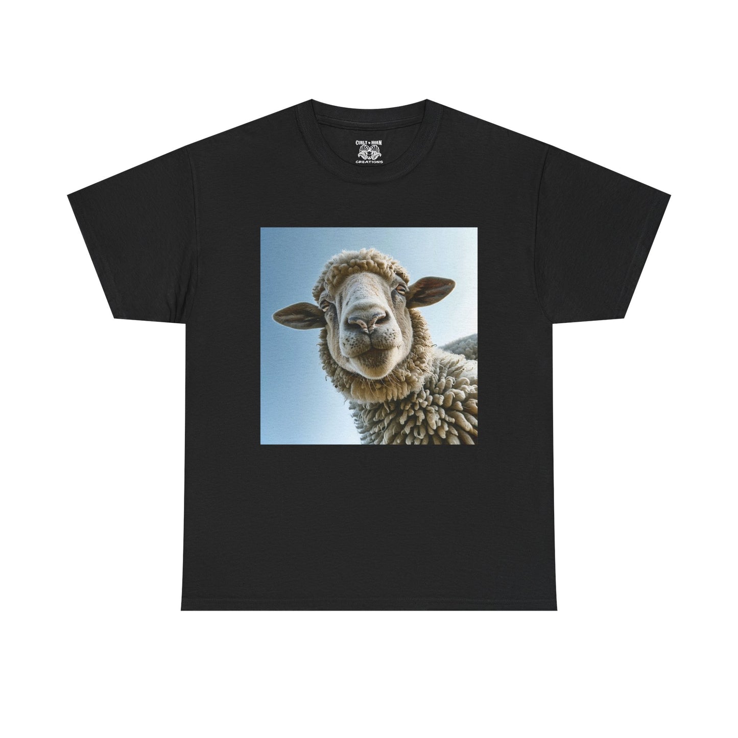 Sheep Graphic Tee, Unisex Cotton T-Shirt for Animal Lovers, Casual Wear, Gift for Pet Owners, Sheep Lovers Tee