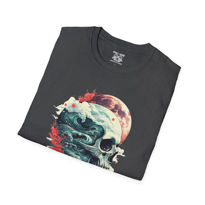 Gothic Skull Graphic T-Shirt, Casual Tee, Unisex Apparel, Streetwear, Halloween Clothing, Unique Gift