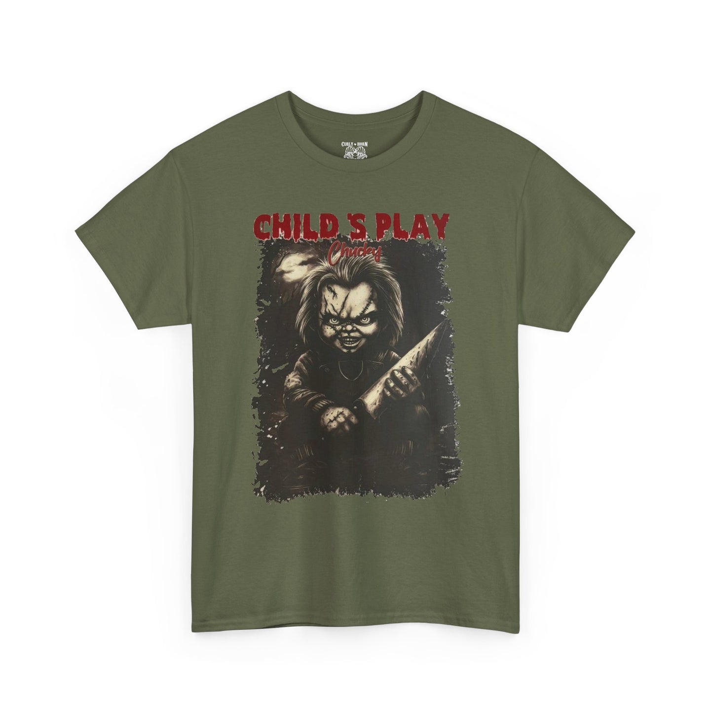Child's Play Horror Tee, Unisex Cotton T-Shirt, Retro Movie Tee, Chucky Lover Gift, Halloween Costume Shirt, Horror Fan Apparel