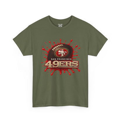 San Francisco 49ers Heavy Cotton Tee, Casual Sportswear, Game Day Outfit, Fan Apparel, Unique Gift for Sports Lovers