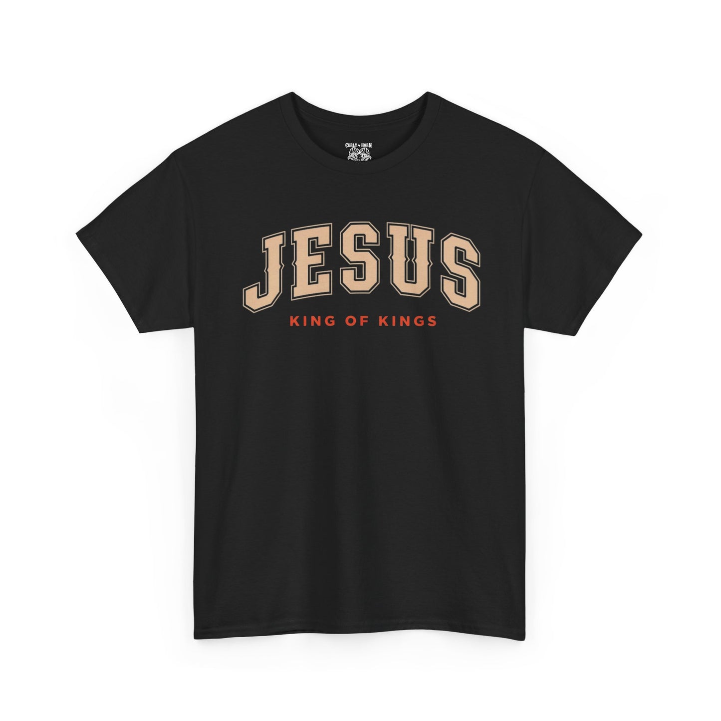 Jesus King of Kings Tee, Christian Apparel, Religious Gift, Faith-Based Shirt, Unisex Cotton Tee, Inspirational Fashion
