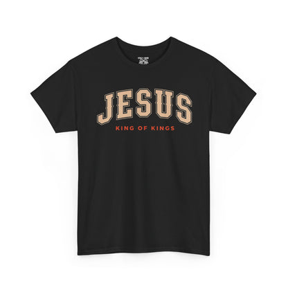 Jesus King of Kings Tee, Christian Apparel, Religious Gift, Faith-Based Shirt, Unisex Cotton Tee, Inspirational Fashion