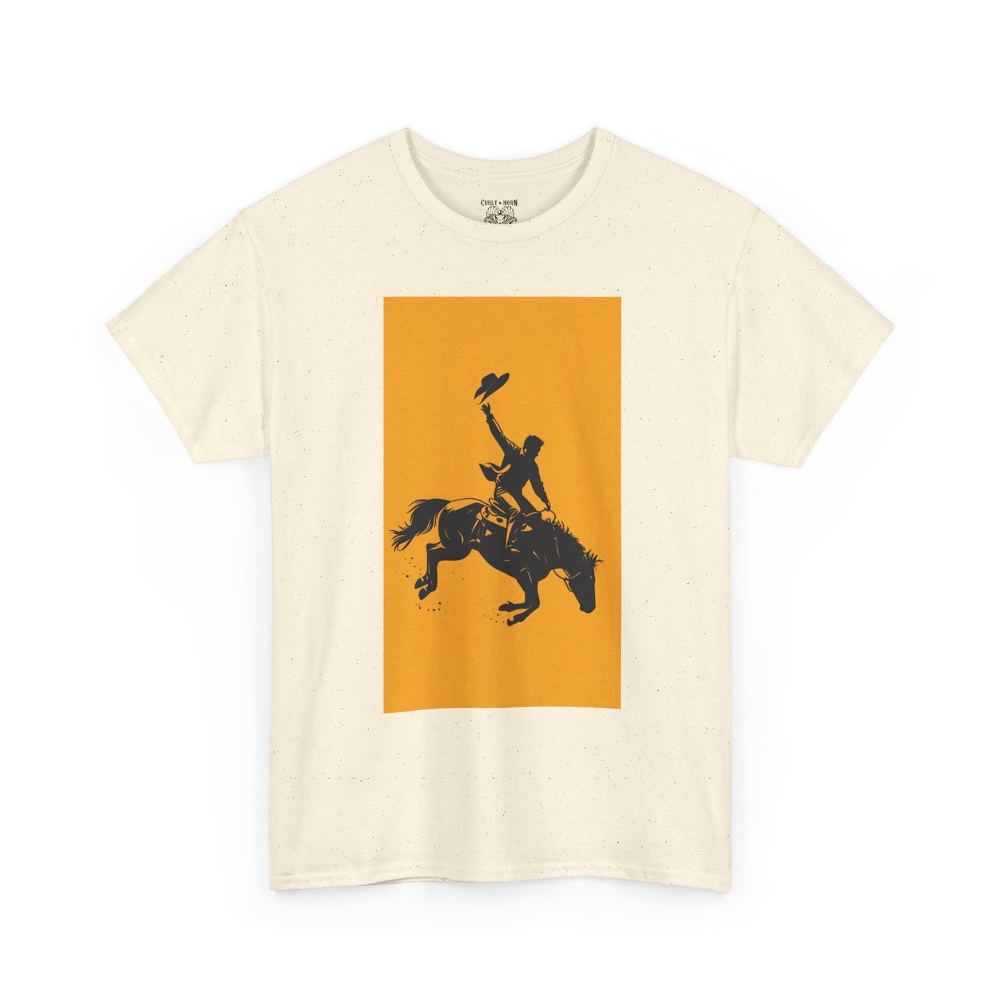 Cowboy Riding Tee | Unisex Heavy Cotton Tee, Western Shirt, Ranch Apparel, Gift for Horse Lovers, Rodeo T-Shirt