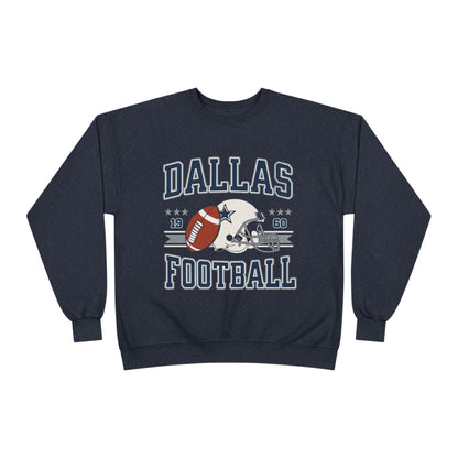 Dallas Football Unisex EcoSmart® Crewneck Sweatshirt, Perfect Gift for Sports Fans, Game Day Outfit, Christmas Gift, Fan Apparel
