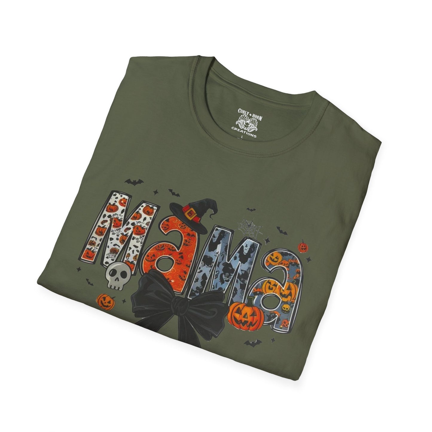 Halloween Mama T-Shirt, Cute Fall Tee, Unisex Ghost Shirt, Family Halloween Party Wear, Trick or Treat Costume Top