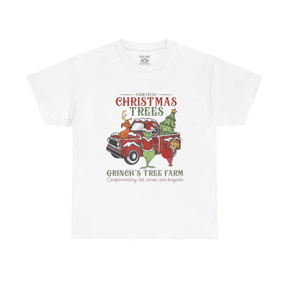 Christmas Tree Farm T-Shirt — Grinch’s Tree Farm Vintage Truck Holiday Tee