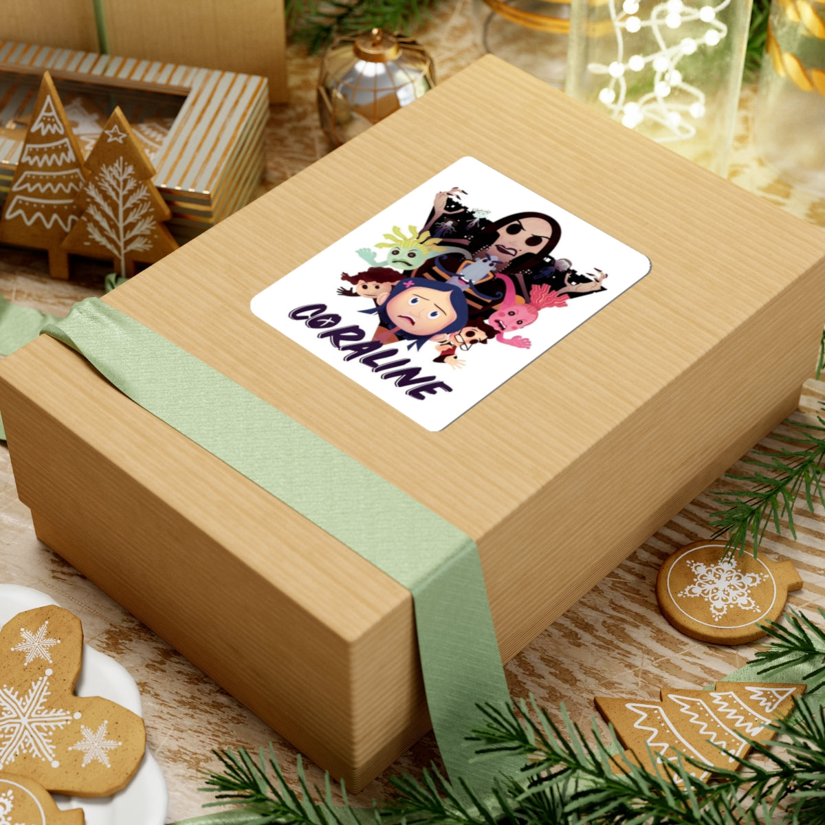 Coraline Kiss-Cut Stickers, Whimsical Cartoon Decals, Perfect for Kids and Fans, Ideal for Parties, Gifts, Scrapbooking, Laptop Décor