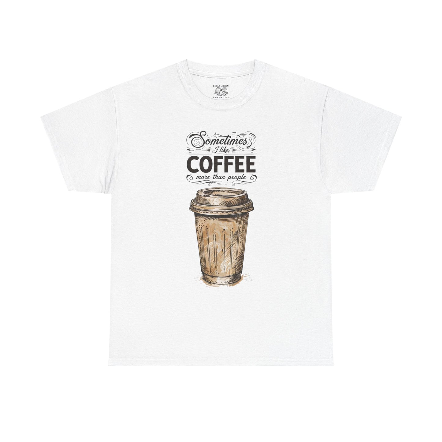 Funny Coffee Lover Tee, Unisex Heavy Cotton Shirt, Gift for Coffee Lovers, Coffee Lover Gift, Casual Everyday Wear