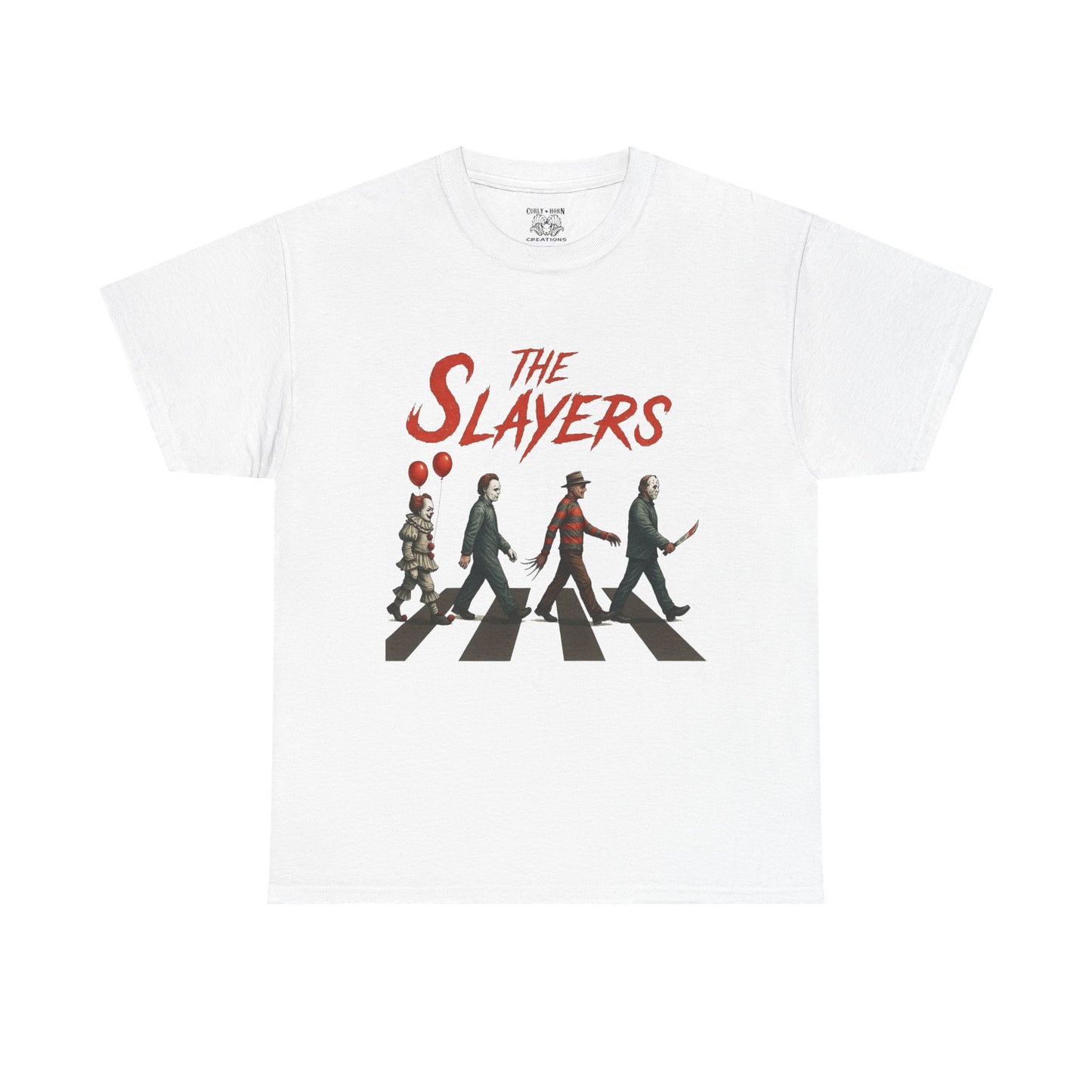 The Slayers Unisex Heavy Cotton Tee - Retro Band Style, Perfect for Music Lovers, Gifts, Concerts, and Casual Wear