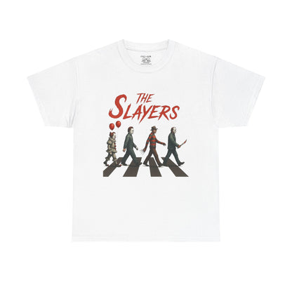 The Slayers Unisex Heavy Cotton Tee - Retro Band Style, Perfect for Music Lovers, Gifts, Concerts, and Casual Wear