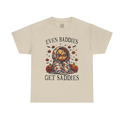 Unisex Halloween Graphic Tee, Spooky T-Shirt for Fall, Pumpkin Decor Shirt, Gift for Baddies, Halloween Costume Top, Cute Fall Apparel