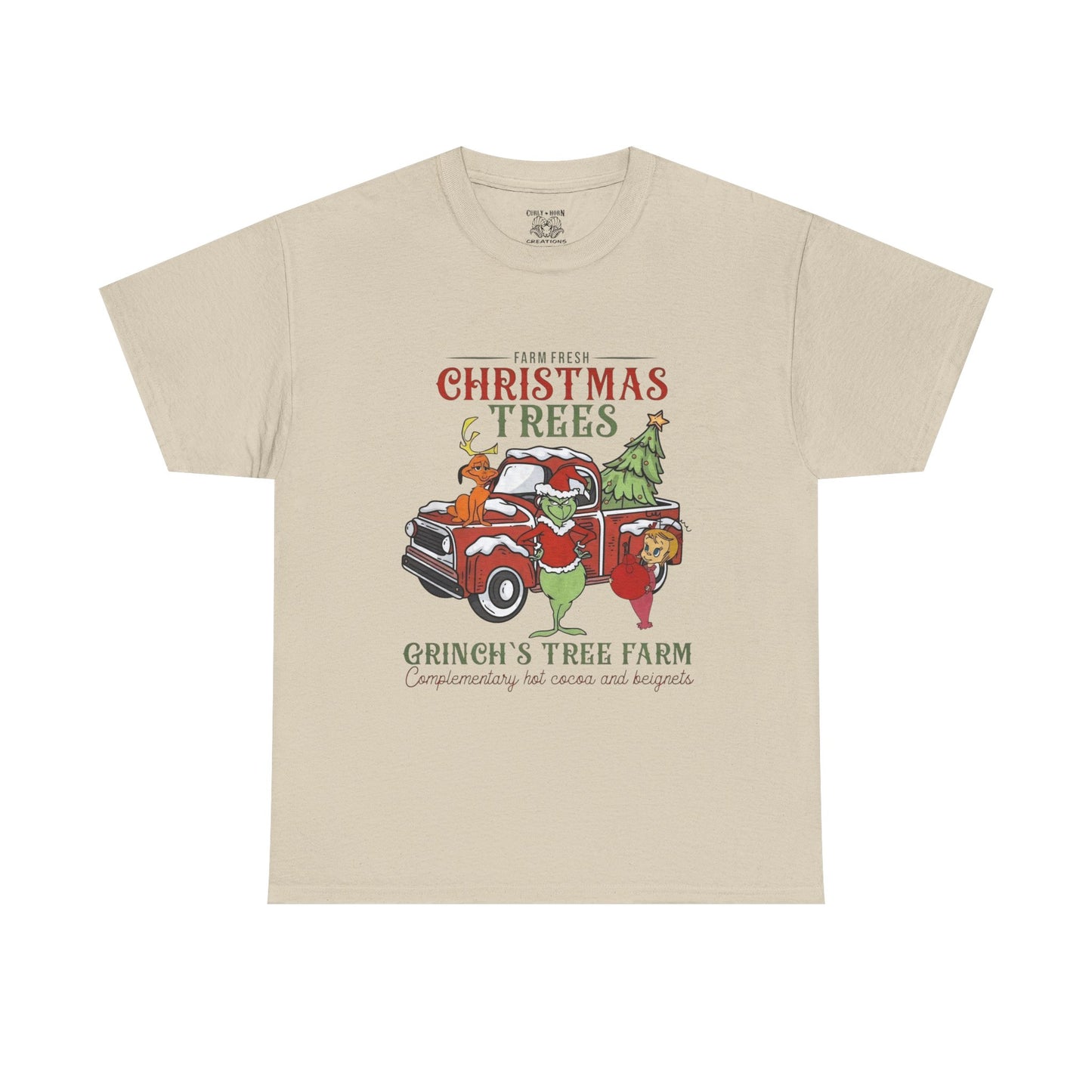 Christmas Tree Farm T-Shirt — Grinch’s Tree Farm Vintage Truck Holiday Tee