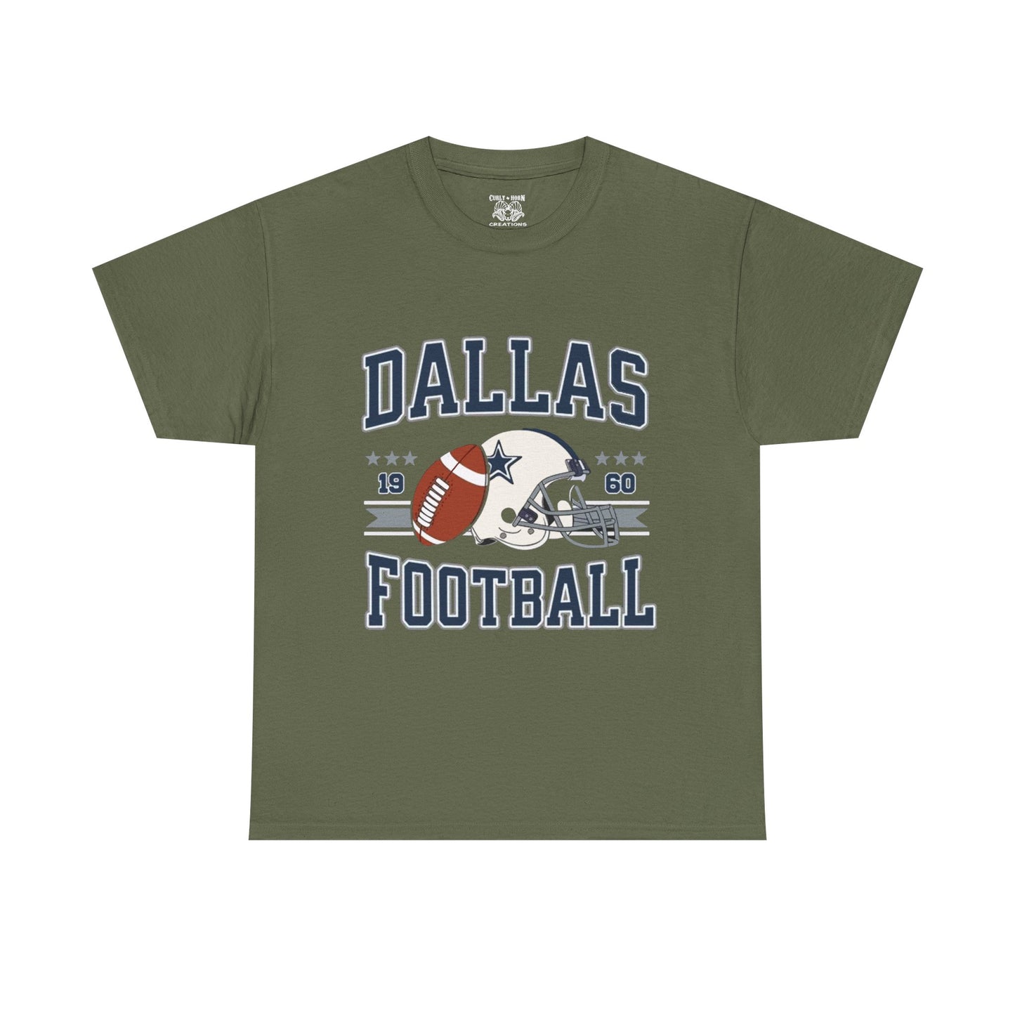 Dallas Football Fan Unisex Heavy Cotton Tee, Sports Shirt, Game Day Outfit, Gift for Fans, Football Season Apparel