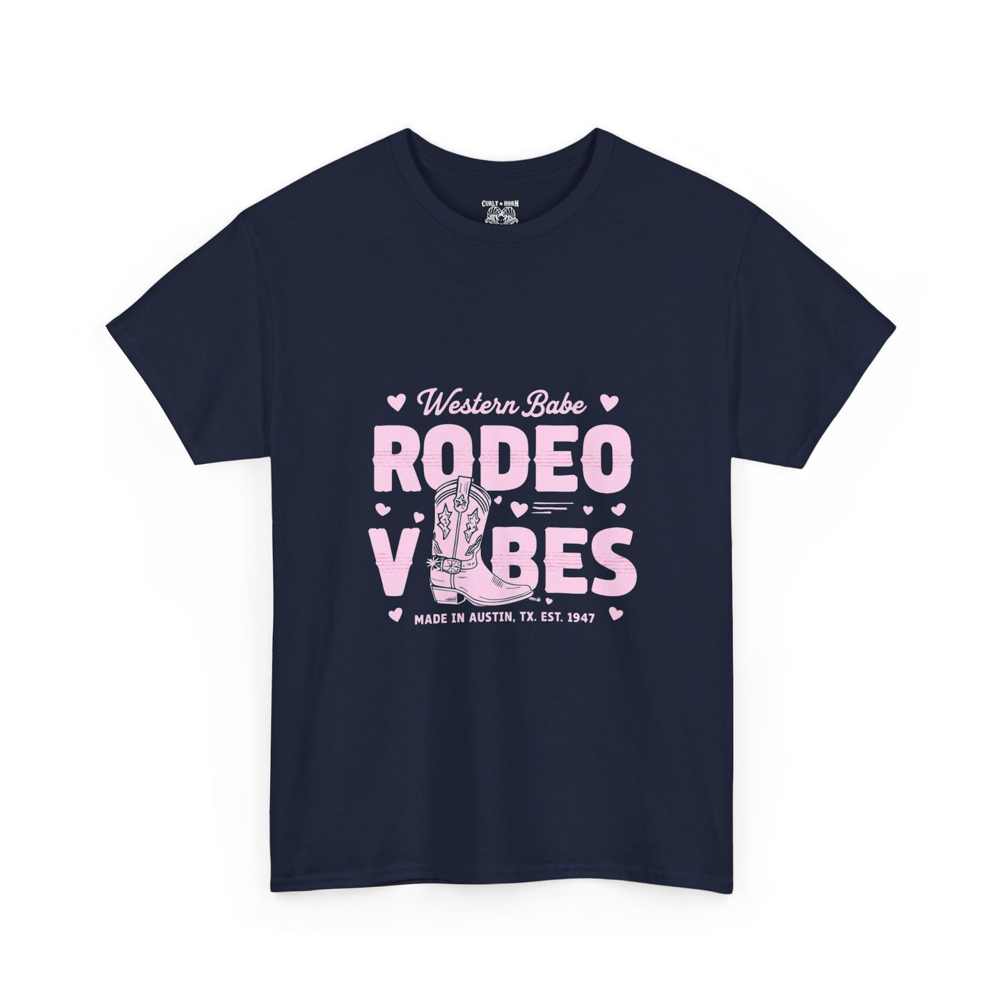Western Babe Rodeo Vibes Unisex Heavy Cotton Tee, Graphic Tee, Rodeo Apparel, Country Music Shirt, Western Style, Casual Wear
